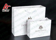 Black Hot Foil Clothes Shop Custom Printed Paper Bags Matte lamination