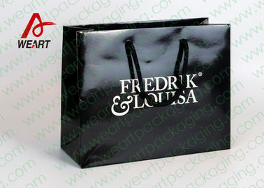 Eco Friendly Yellow Art Paper Bags Customized Size Storage Used